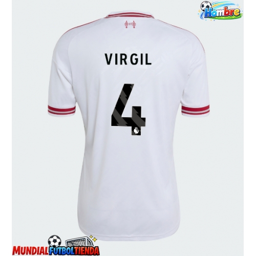Camiseta Liverpool Virgil van Dijk #4 Segunda Equipación Replica 2026-27 mangas cortas